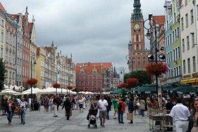 Gdansk Old Town with the Royal Way